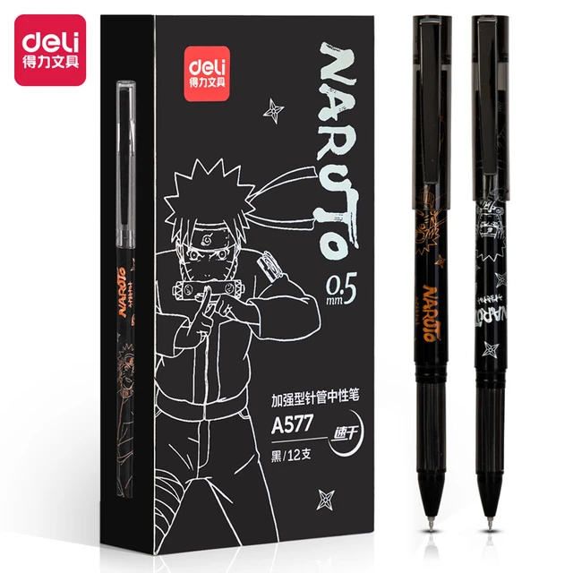 Deli Pens 1pcs Kawaii Anime Stationery Naruto Pens for School