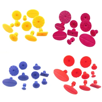 

10pcs Auto Body Dent Paintless Repair Dent Puller Plastic Glue Tabs Automobile Sheet Metal Repair Gaskets Car Repair Tool
