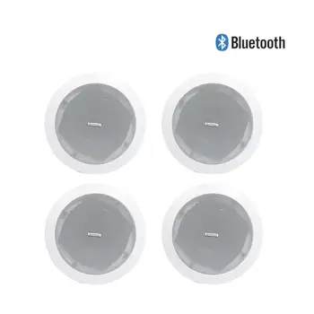 

4 pieces 5 Inch Bluetooth Ceiling Speaker Active Wireless Stereo Home Audio System with Line in and Class D Amplifier
