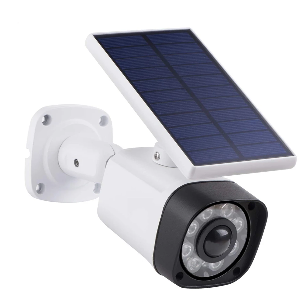 

Solar Charging Waterproof IP66 Outdoor Garden Simulation Dummy Fake Camera Villa Lawn Induction Street Lamp Wall LED Light