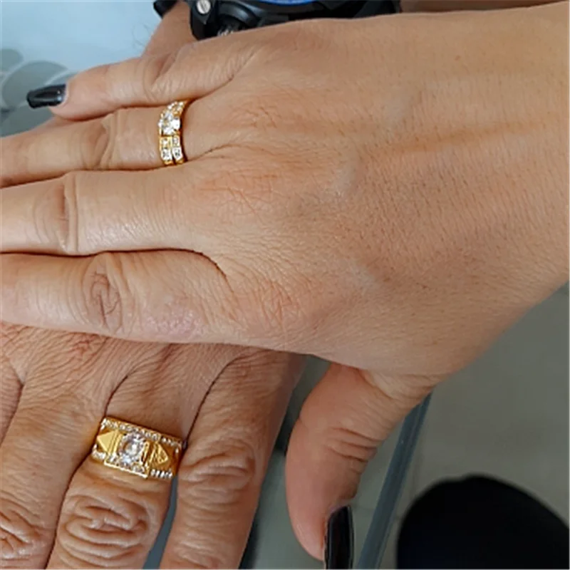 Wedding Rings Finger Rings Cubic Zircon Ring for Women Men CC Rings