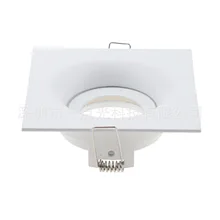 Светодиодный галогенный светильник с чашкой прожекторы абажур встроенный контур границы MR16 GU10 корпус белый квадратный держатель