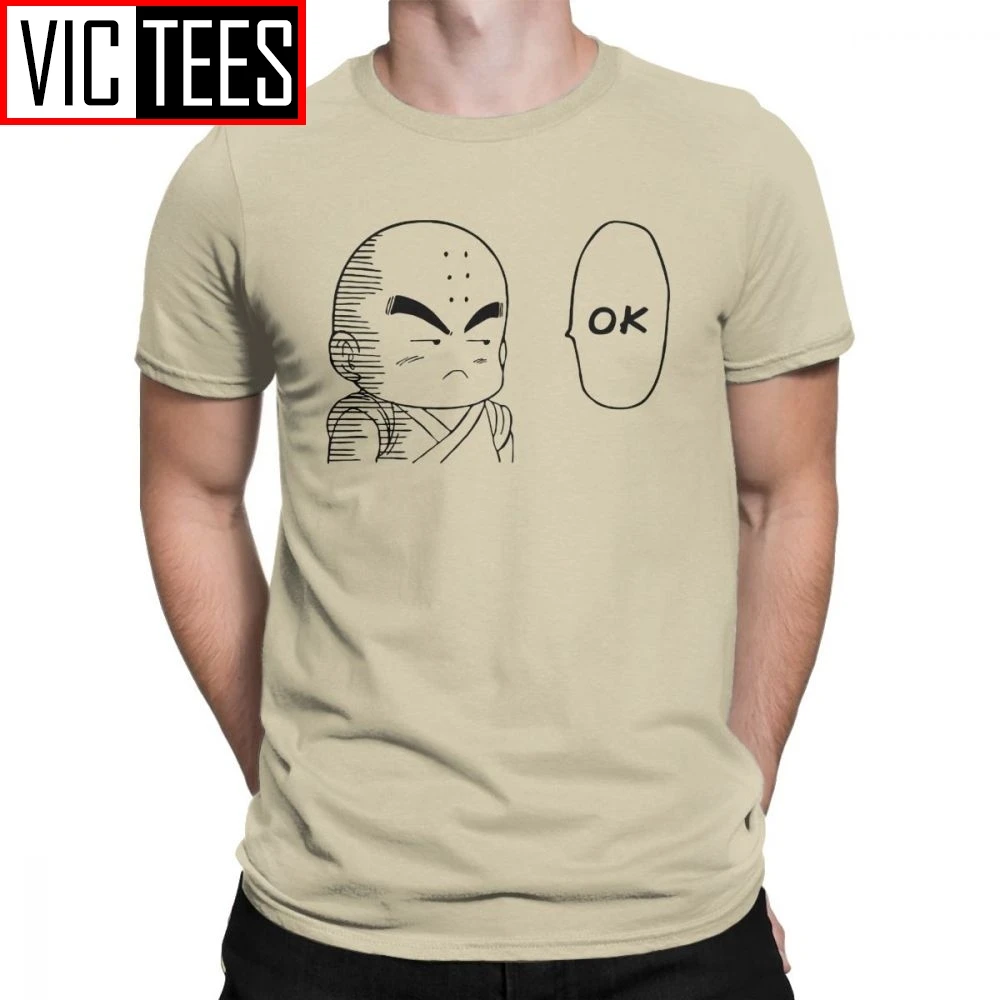 Krilin OK Dragon Ball Футболка мужская 100 Премиум хлопковая Футболка Goku Super Saiyan Vegeta Dbz Ultra Harajuku Camiseta Футболка мужская