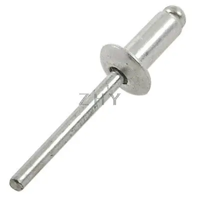 

1/5" x 25/64" Dome Head Metal Blind Pop Rivets 15 Pcs