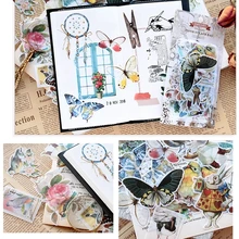 KSCRAFT 60 шт. красивые наклейки с бабочкой и веллумом для скрапбукинга Happy planner/изготовление открыток/проект журналов