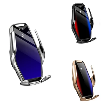 

15W Qi Wireless Car Charger Automatic USB C Fast Charging Air Vent Mount Holder for iPhone 11 Pro XS XR 8