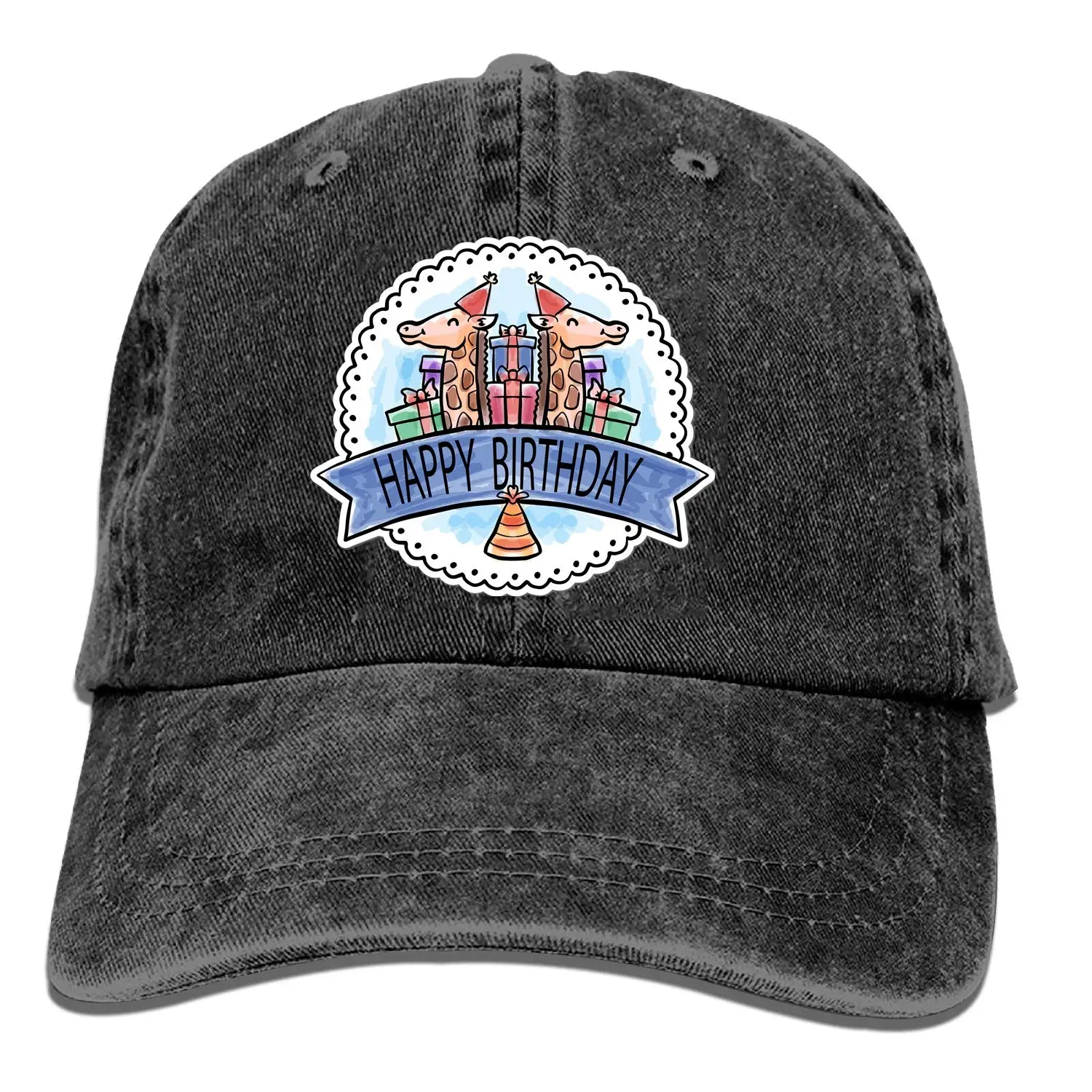 Классическая Регулируемая ковбойская Кепка на день рождения, джинсовая кепка, низкий профиль, подарок для мужчин и женщин