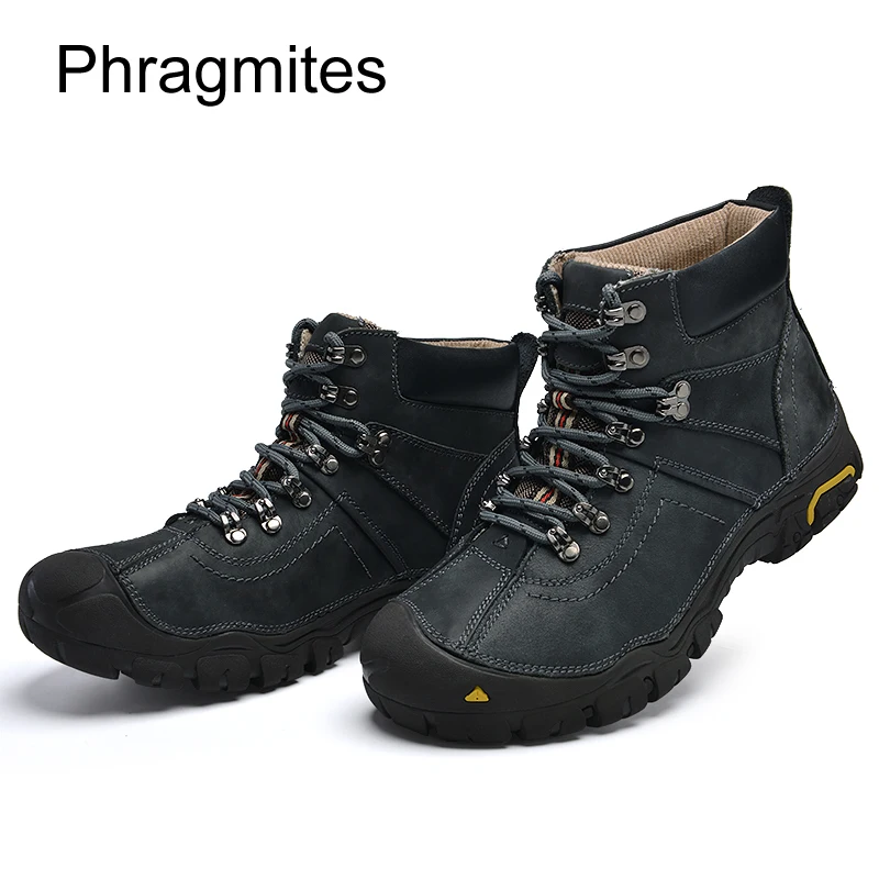 Phragmites Protective Toe Work Safety Shoes Warm Breathable Winter Boots Plus Size 48 Botas Mujer Invierno 2019 Men Shoes