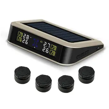 

1Set Car Tire Pressure Detector Monitor Intelligent Wireless Tire Pressure Monitoring System With 4 Extra/built In Sensor