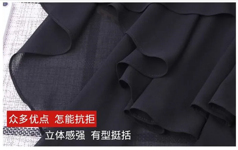 M-5XL 6XL 7XL высокая с оборками на талии пляжные юбки Feminino Плюс Размер Летние шифоновые юбки оборки Асимметричная элегантная юбка