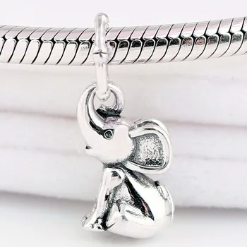 

Original Cute Elephant With Heart Icon Pendant Beads Fit 925 Sterling Silver Animal Charm Bracelet Bangle Diy Jewelry