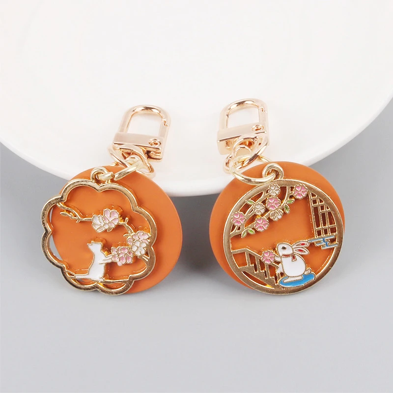 Брелок для ключей с изображением облака оленя кошки 2020 металлический брелок на