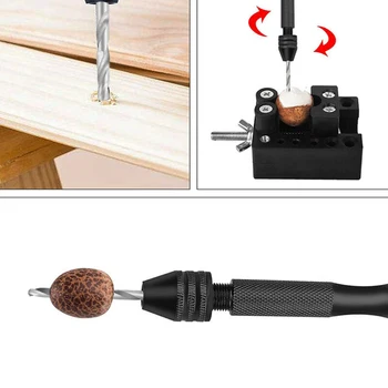 

37pcs Spiral Drill Bit Pin Vise Bench Vice Mini Hand Tools Accessories