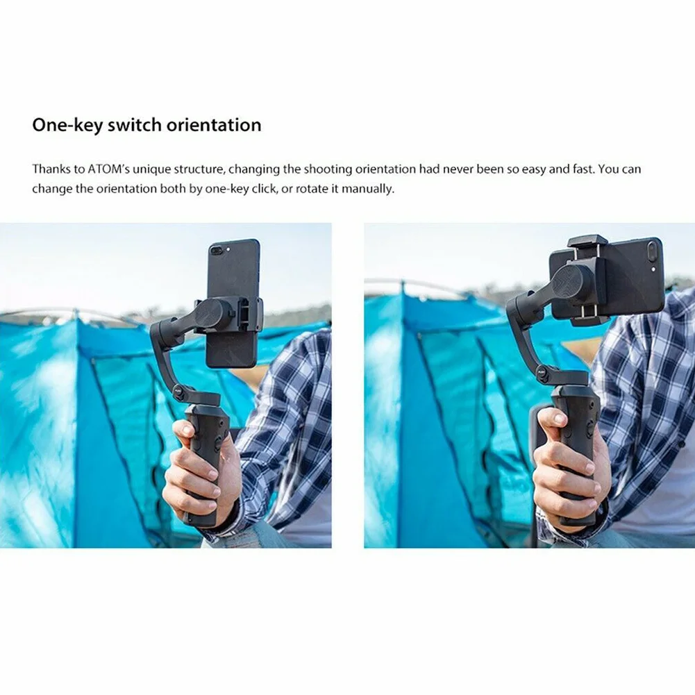3 оси легкий смартфон селфи палка универсальные аксессуары Открытый стабилизатор фотографии складной Gimbal для GoPro 4 5 6