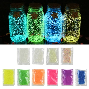 

10/30g Garden Road Luminous Sand Stone Decor Glow In The Dark Sand Pebbles for Wishing Bottle Aquariums Fish Tank Ornaments