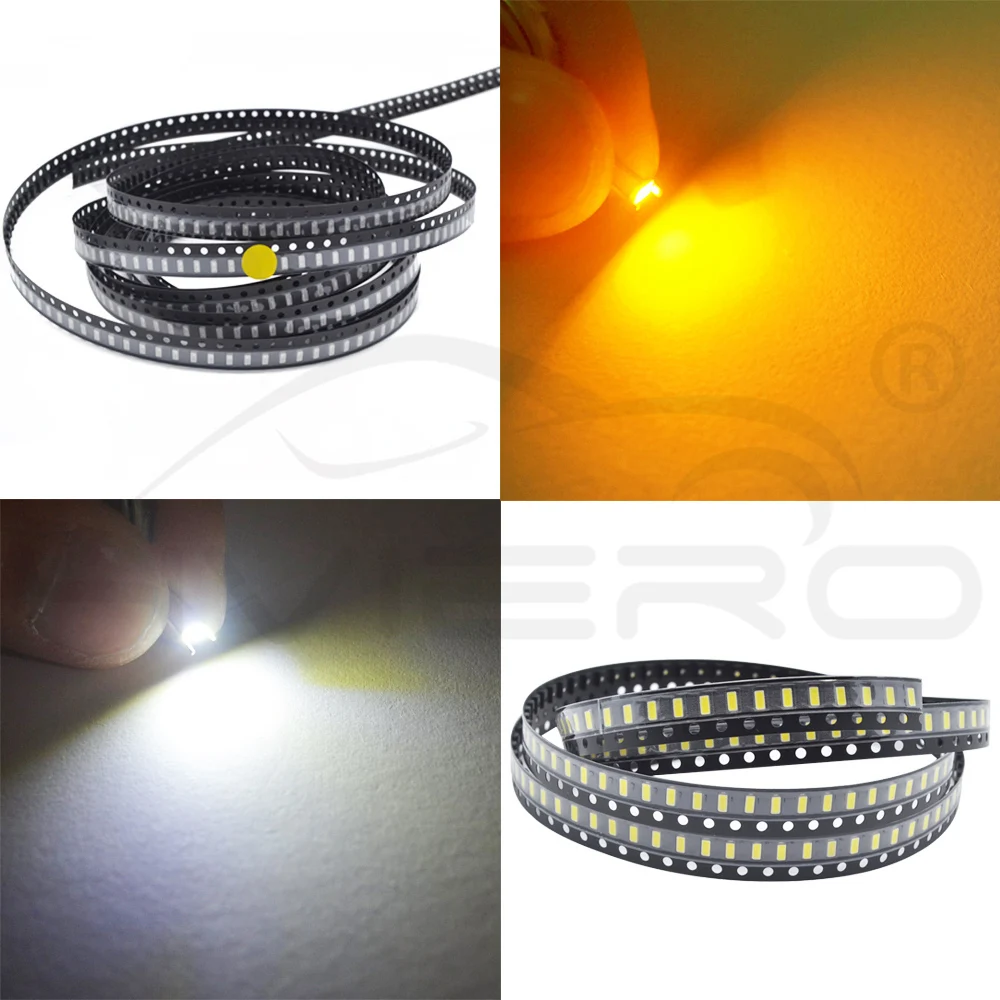 Hviero 3014 white Red Green Blue Yellow SMD SMT Beads 10-12LM lamp light 6000-6500K 1.8~3.4V 20MA LED Light beads emitting Diodes