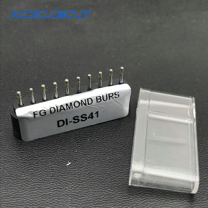 10pcs Dental Diamond Burs Drill Dia-burs Polishing Smoothing Whitening Product For High Speed Handpiece Medium FG 1.6M - Цвет: DI-SS41