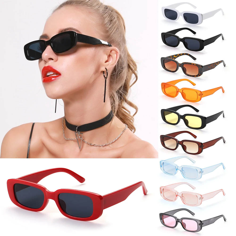 Fashion Retro Women Eyewear Small Rectangle Sun Glasses UV 400 Protection Sunglasses Travel For Cycling Hiking Fishing|Cycling Eyewear|   - AliExpress