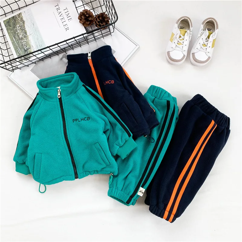 

High Quality Boys Sports Clothing Suit 2 Pcs/Set Spring Autumn Kids School Uniform Teenagers Cotton Tracksuit 2 3 4 5 6 yrs