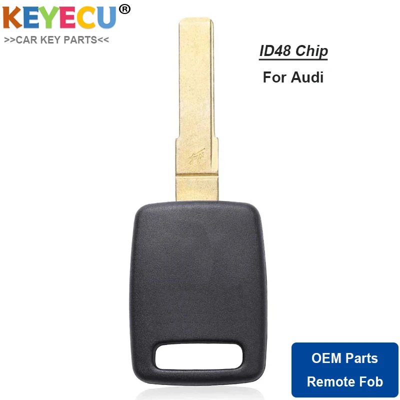 Ключ зажигания KEYECU Uncut для Audi A4 A6 TT Allroad Quattro S4 S6 S8 A8 RS6 чип Fob Megamos 48 с лезвием HU66 |