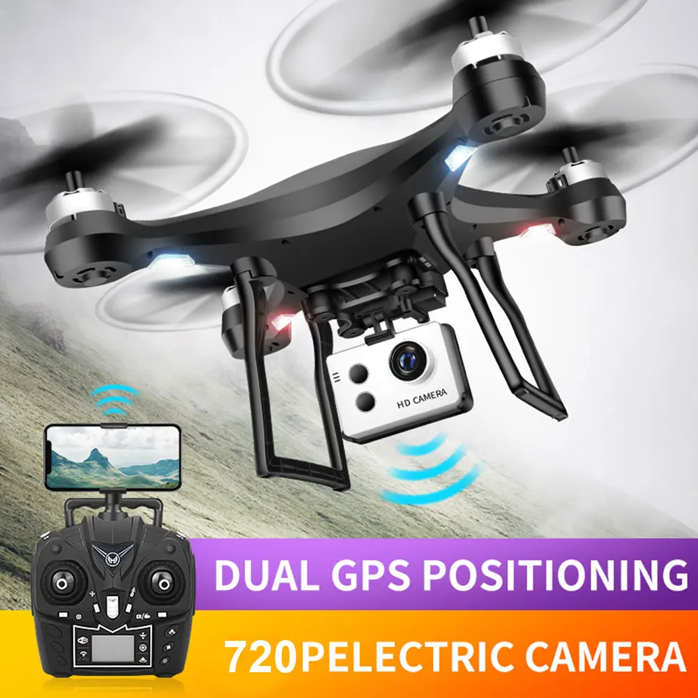 

Dual GPS Quadcopter RC Helicopter Smart Follow Plastic Toys Drone Kids App Map Pointing Outdoor Automatic Return Electric Camera