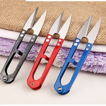 

Multi-Purpose Scissor Trimming Fabric Scissors Nippers U Shape Clippers Stainless Steel Embroidery Craft Scissors Home Supplies