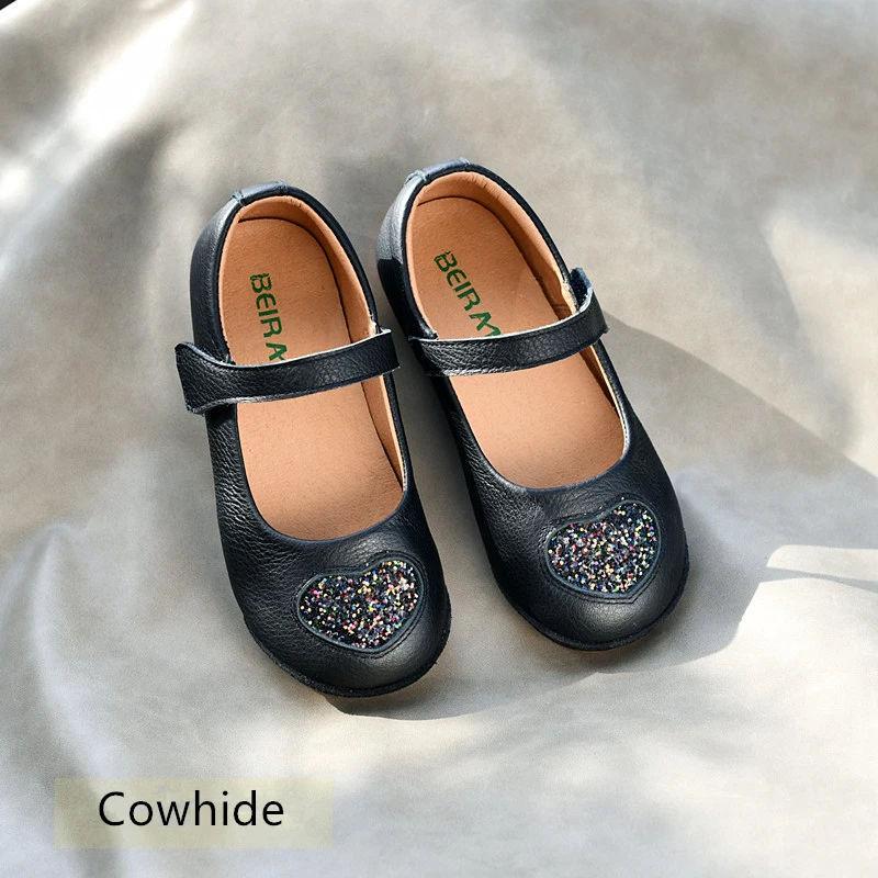 Full-grain Leather Girls Casual Shoes Kickproof Design Princess Baby Shoes Genuine Leather Children Sandals Kids Shoes 5