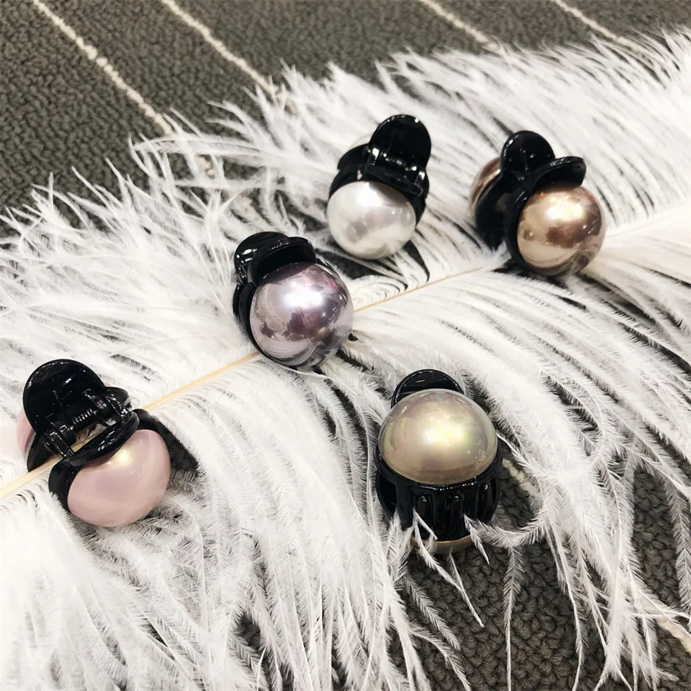 2C Fashion Women Girls Pearl Crystal Rhinestone Hairpins Mini Crown Hair Claw Vintage Retro Hair Clips Wedding Party Gifts