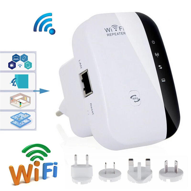 Усилитель Беспроводной ретранслятор Wi-Fi 802.11n/B/G сетевой ретранслятор Wifi усилитель сигнала репитер WPS точка доступа Wifi Exten