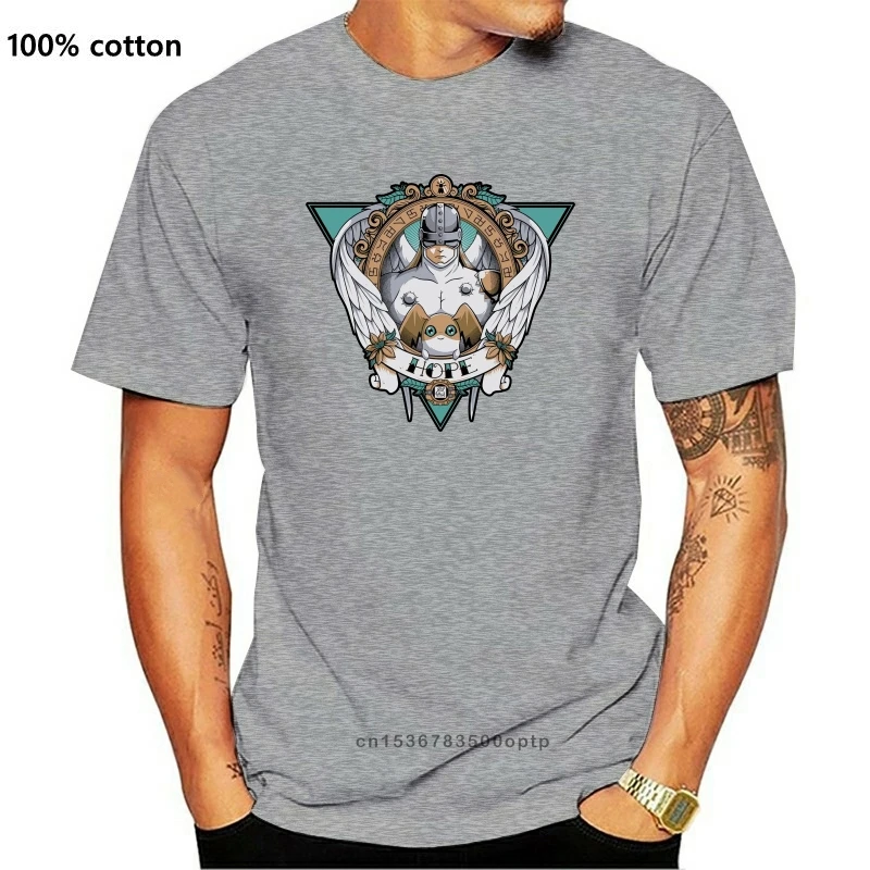 New Printed camiseta Hope Patamon Angemon Digimon Men's T-Shirt masculina women |