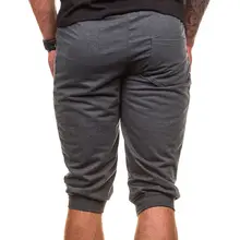 Летние мужские шорты, одноцветные Спортивные Повседневные Капри, XIN