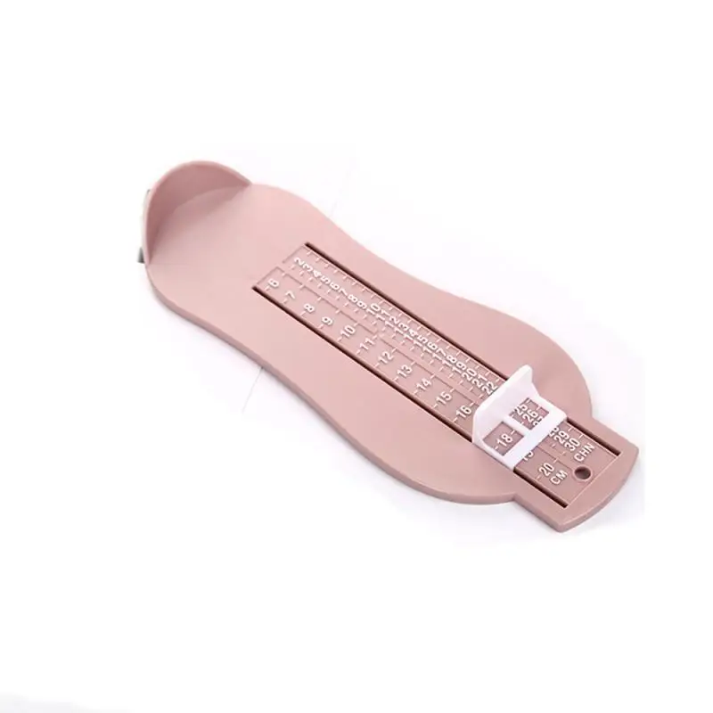 Измерение длины стопы ребенка устройство детская обувь калькулятор для детей младенческой стельки для обуви Калибр инструменты - Цвет: Розовый
