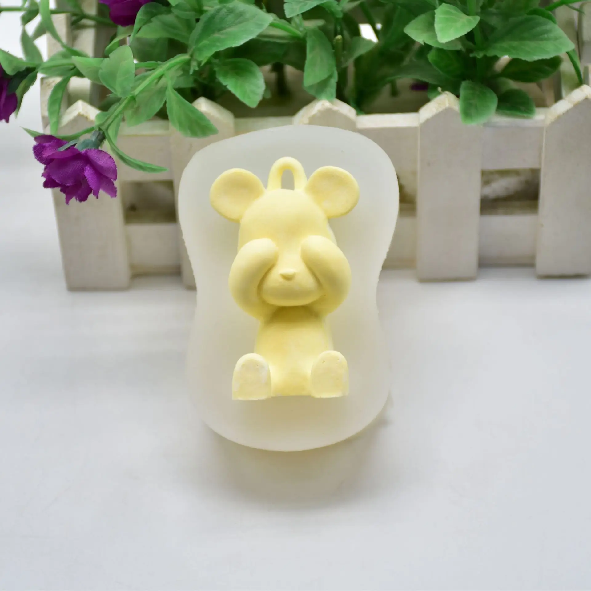 DIY пекарня подвесное отверстие wu yan VIOLATION Bear моделирование глина торт сухая скорость автомобильный аромат силиконовая форма