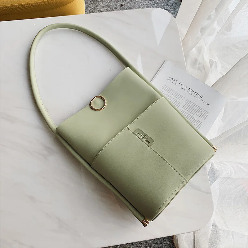 

Dabao Female Bag New 2019 Korean Baitao Simple Single Shoulder Handbag Fashion Net Hong Large Capacity Bucket
