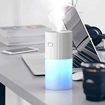 

Mini Cool Mist Humidifier Portable Personal 300ML and 7 Colors LED Night Light with USB Whisper Quiet Operation Automatic Shut-O