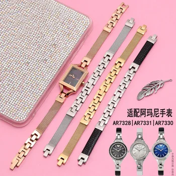 

shengmeirui for Arman-i Women's bracelet AR7331 7328 7353 Convex 3.5MM bracelet Jewelry buckle Fashion watch strap