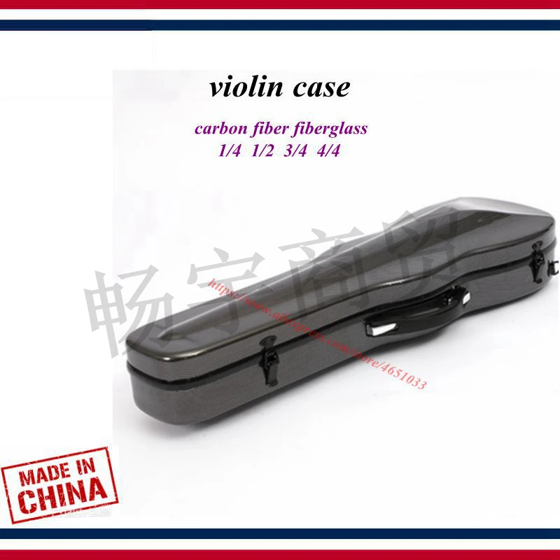 

violin case bag violin accessories fashion black Violin box carbon fiber fiberglass backpack 1/4 1/2 4/4 3/4 violin parts