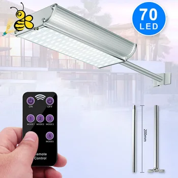 

Super Bright New Solar light 70LEDs Motion Radar Sensor Solar Security Lightting Light Street Light With 5 Modes Waterproof IP65