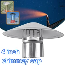 Высокое качество 4/6/8 дюймовый дымоход крышка дымохода камины головной убор с защитой от дождя из оцинкованного железа в виде гриба
