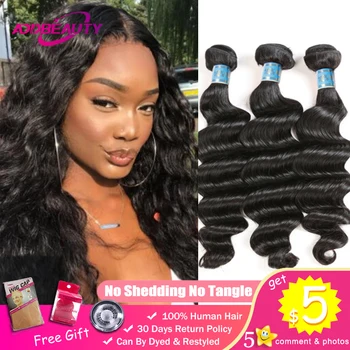 

AddBeauty Loose Deep Raw Peruvian Unprocessed Virgin One-Donor Human Hair Extension Wave Weave Bundle Natural Color Double Weft