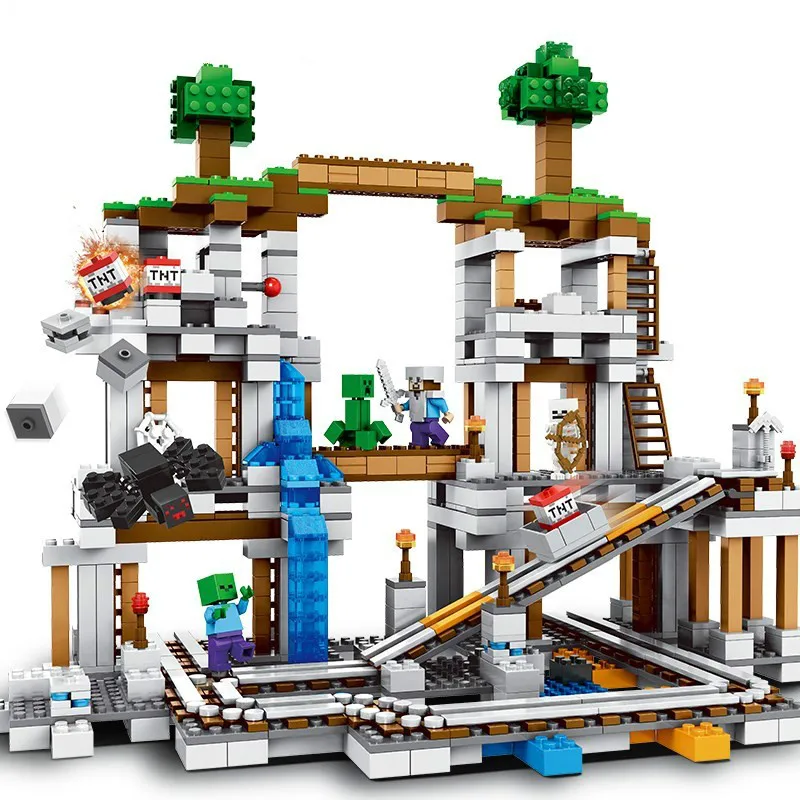 

922pcs Minecrafting The Mine Building Blocks Compatible Legoinglys Minecrafting 21118 Toys for Children Christmas Gift DIY Model