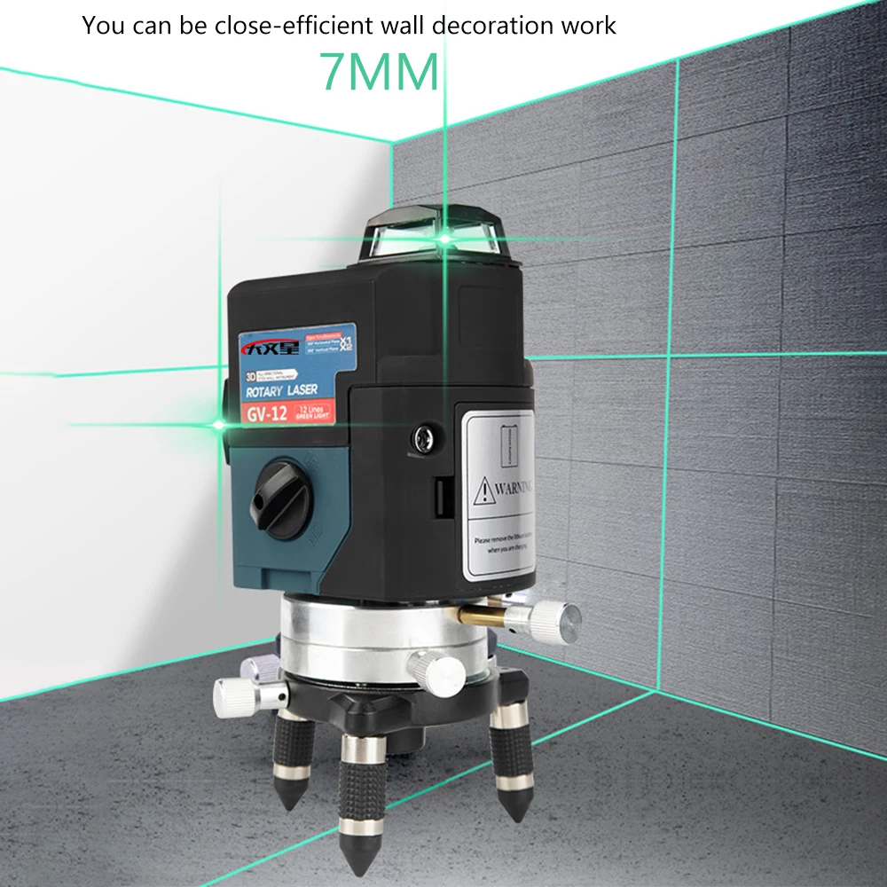 

12Line 3D Green Laser Level Nivel a Laser 360 Graus Lazer Level Profissional Livella Lasers for profissional construction tools