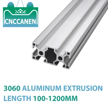 

1PCS 3060 Aluminum Profile Extrusion 3060 100-1200mm Length European Standard Anodized Linear Rail for DIY CNC 3D Printer Parts