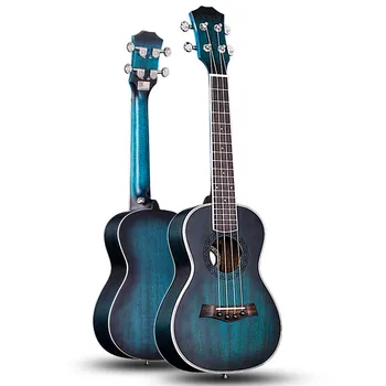 

Andrew Ukulele Concert Ukulele 23 Inch 4 Strings Guitar Hawaiian Mahogany Blue Uke Stringed Instruments Accessories Mini Guitars