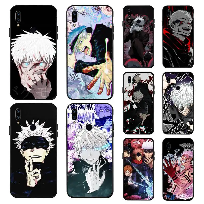 

Japan Anime Jujutsu Kaisen fashion Phone Case coque cover funda For Xiaomi redmi 5 6 9 A note 10 lite 7 8 9 t s pro k 30 pro