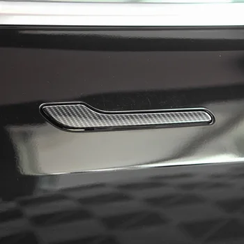 

Carbon Fiber Color Exterior Door Handle Sequins Cover Trim For Tesla Model 3 2017-2019 ABS Car Styling Doorknob Decoration
