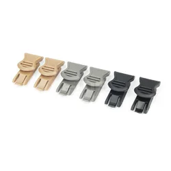 Clips giratorios con correa para gafas, montaje de riel para casco de 19mm de ancho