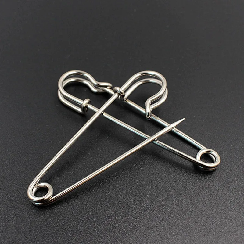 10pc Safety Pins DIY Sewing Tools Accessory Stainless Steel Needles Large Safety Pin Small Brooch Apparel Accessories