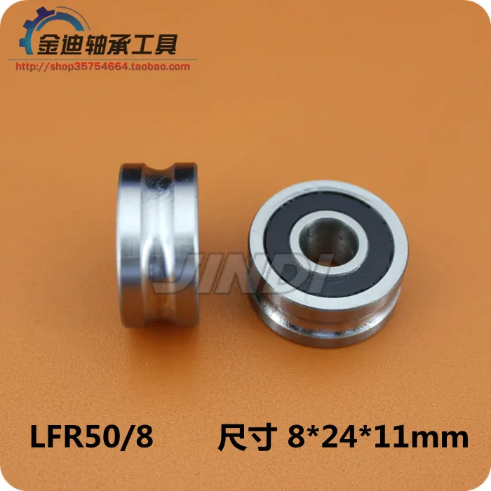 

Внешнее кольцо с U-образным роликовым рельсовым подшипником LVR50/8-6 LFR50/8-8 Размер 8x24x11 мм