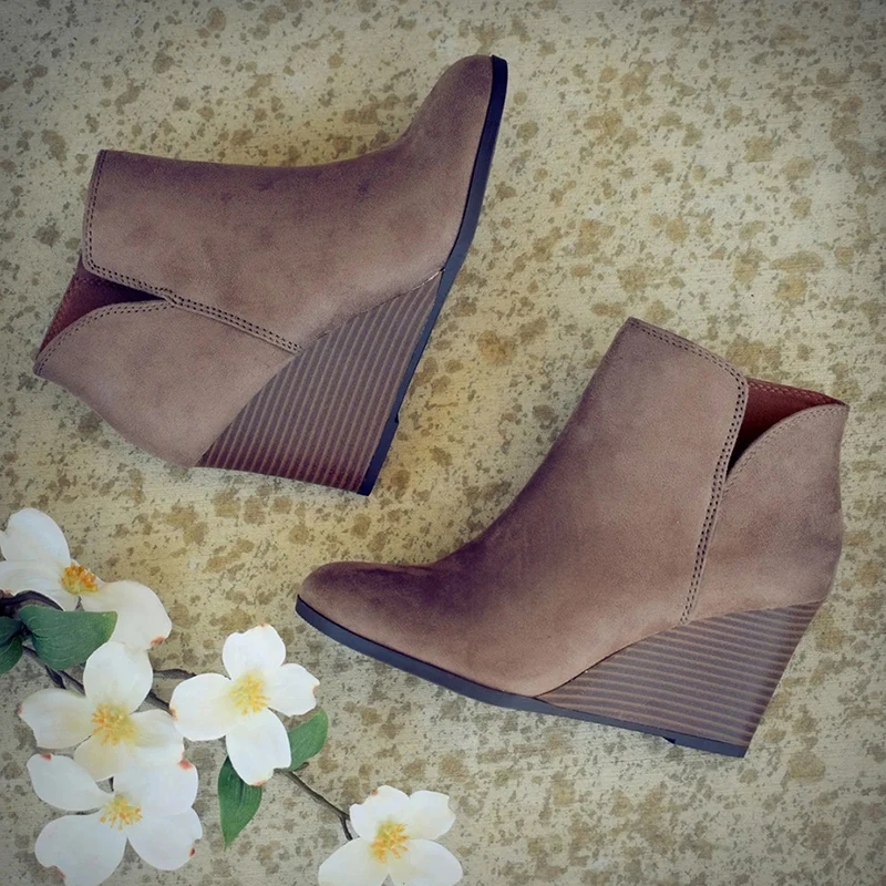 Autumn Zipper PU Leather Boots Female 